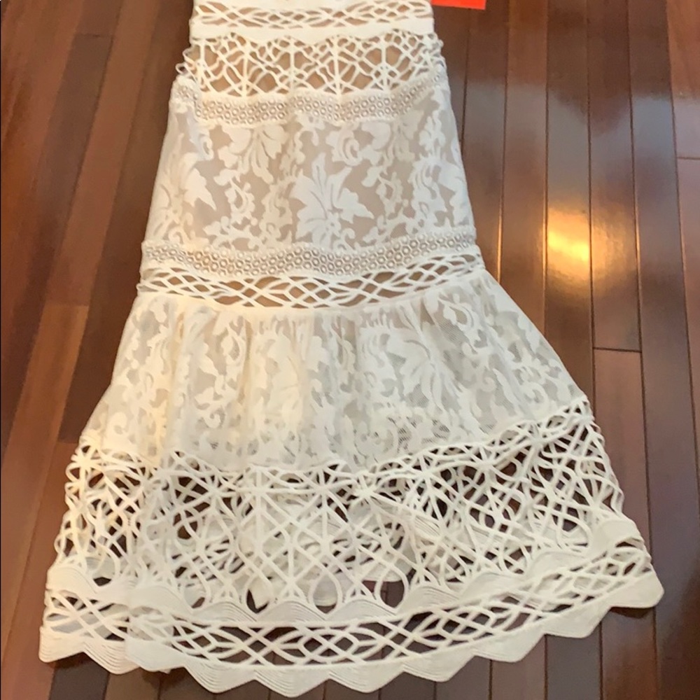 ML Monique Lhuillier Arabella Floral Lace Dress 4 - Picture 14 of 16